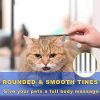 2 Pack Dog Combs with Rounded Ends Stainless Steel Teeth; Cat Comb for Removing Tangles and Knots; Professional Grooming Tool for Long and Short