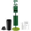 Dog Waste Station with Hand Wash Bottle, Commercial Dog Poop Station, 11.5 Gallons Pet Waste Bin with 50 Can Liners, Bag Dispenser & 600 Waste Ba