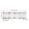 Modern Pet Barrier with Freestanding 80.3 Inches for Indoor